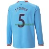 Maillot à Manches Longues Manchester City Stones 5 Domicile 2022-23 Pour Homme